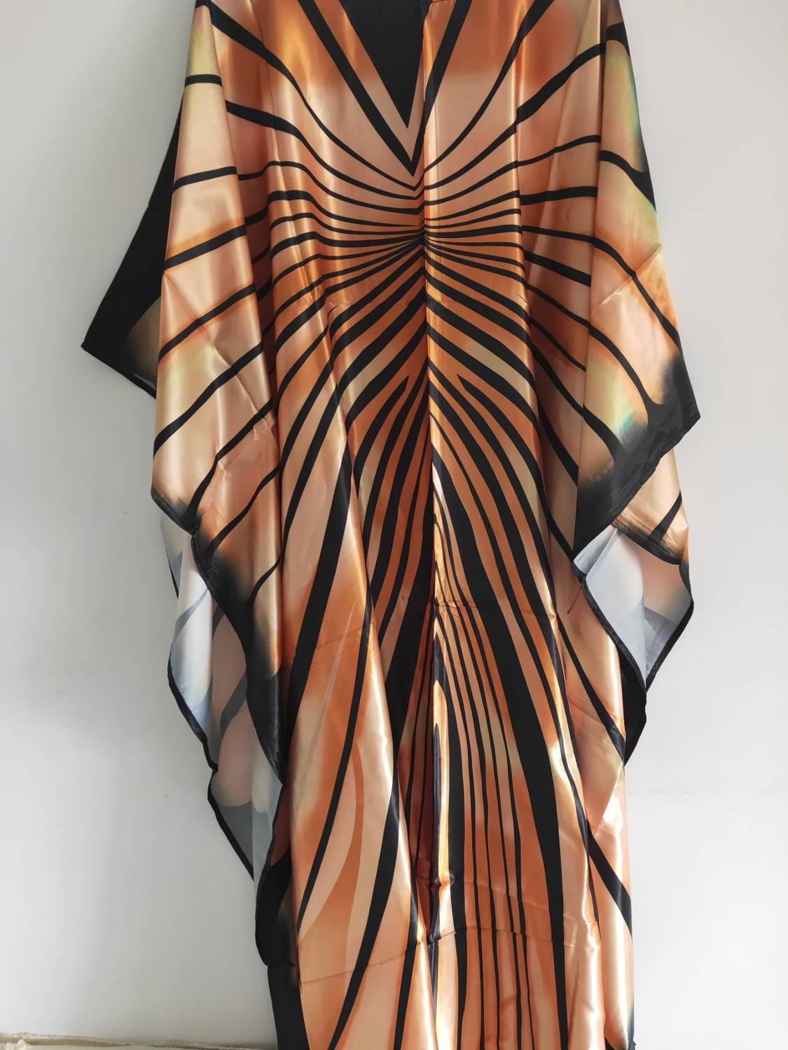 Robe Africaine Longue à Rayures Zébrées pour Femme, Imprimé, Grande Taille, Taille Libre, Maxi, Mode 2025