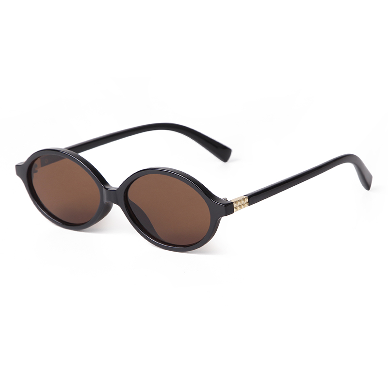 Lunettes de soleil ovales à la mode pour femmes, marque de styliste des années 90, monture en écaille de tortue, rondes marron, nuances Vintage, UV400