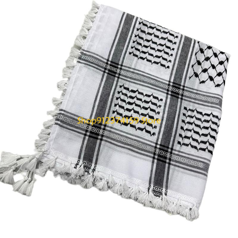 G5ae confortable Arafat Headscarf kffiyeh foulard pour les hommes à usage quotidien événement culturel