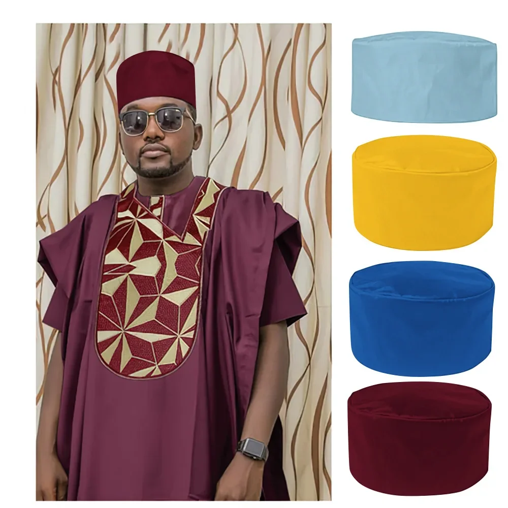 Chapeau Africain Multicolore pour Homme, Accessoire Ethnique, Arabe, Moyen-Orient, KGB37