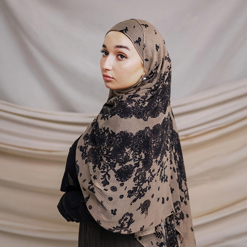 Foulard Hijab Bandana pour femmes, couleur florale aquarelle, sensation modale, voyage, polyvalent, décontracté, coupe-vent, résistant au sable