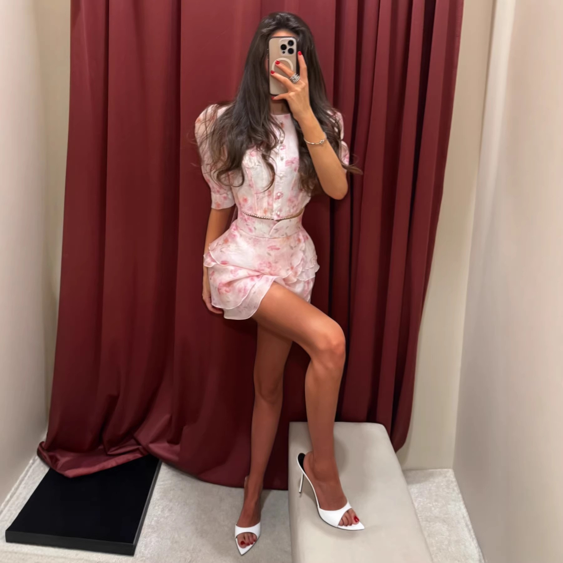 Ensemble 2 Pièces Imprimé Femme : Haut Rétro à Manches Bouffantes et Col Rond, Jupe Taille Haute – Collection Été 2026 – Tenue Élégante et Décontractée pour Femme