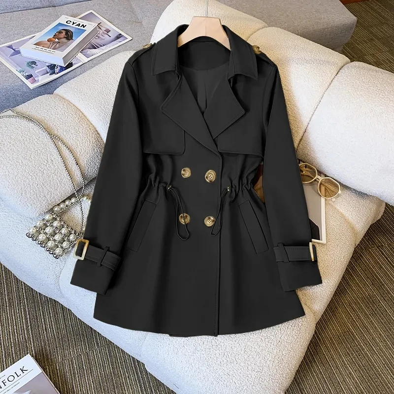 Nouvelle mode coupe-vent décontracté Version coréenne du Long coupe-vent haut dames manteaux et vestes femmes Trench Coat pour les femmes