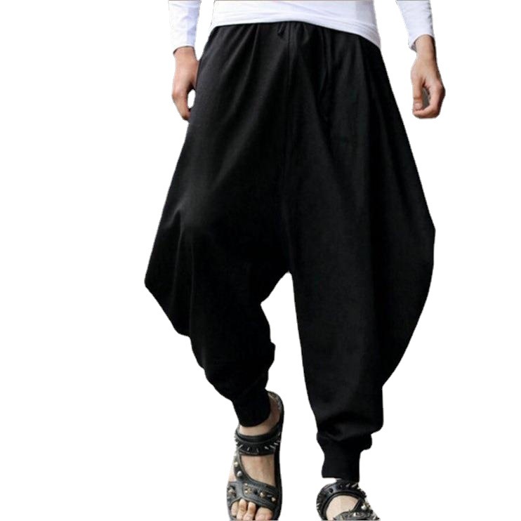 Hip Hop Punk Pantalon De brevMâle Taille Haute artificiel astique Harem Vintage adt fjrespzed S-5XL DNMY-852203