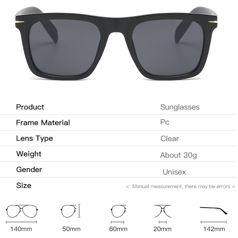 Lunettes de soleil carrées classiques pour hommes et femmes, lunettes de soleil à rivets rétro, lunettes de pilote UV400, marque de mode, 2025