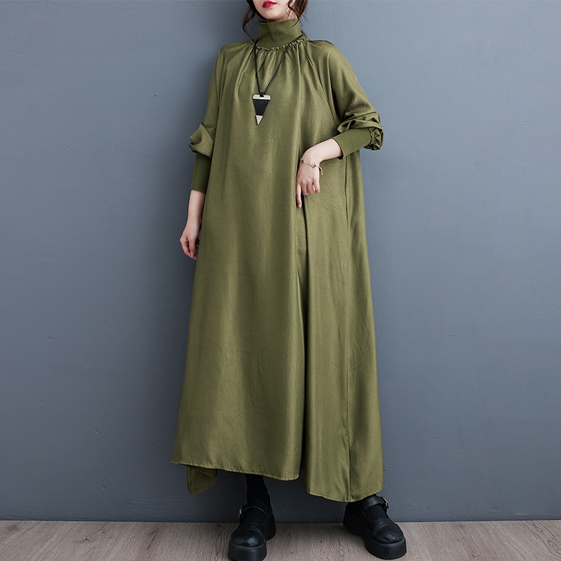 Manches longues surdimensionné vintage nouveau en robes pour femmes décontracté ample printemps automne robe vêtements élégants 2025