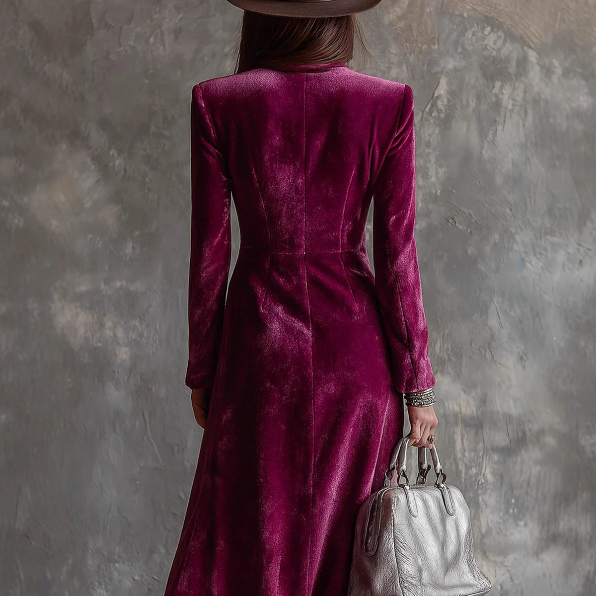 Robe Blazer en velours pour femmes, élégante, Double boutonnage, revers, coupe cintrée, manches longues, couleur unie, robe d'invitées de fête, pour automne et hiver