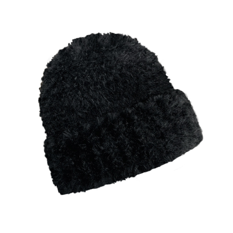 Bonnet doux simple pour femme, bonnet épais pour l'extérieur, bonnet froid chaud, bonnet tête de mort, automne, hiver, nouveau, 2022