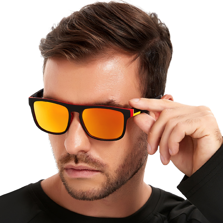 4 Paires de Lunettes de Soleil Sportives Classiques à Rayures Vintage Tendance pour Hommes et Femmes, Lunettes de Soleil de Marque Designer pour la Pêche, Lunettes pour Homme