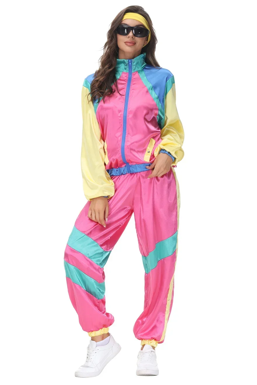 Costumes de cosplay Hiphelicopter pour femmes, Rock Chang, Sports HipMED trempés, Rétro, Carnaval, ixd'Halloween, Années 70 et 80