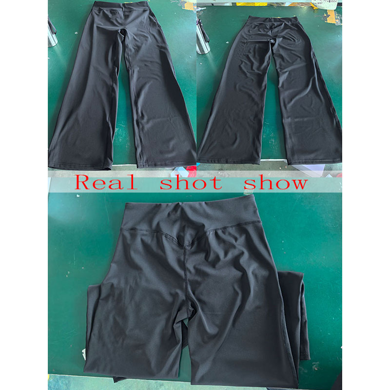 Pantalon de sport droit pour femme, couleur unie, sensation seconde peau, leggings de Pilates, course et gym, taille haute, effet push-up, pantalon de yoga sportif