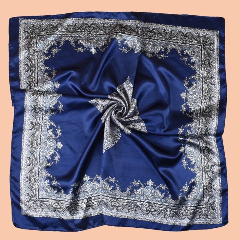 Foulard carré en Satin pour femmes, accessoire de plage d'été, à la mode, 90x90 pouces, multi-usage, serviette pour cheveux polyvalente, 1 pièce