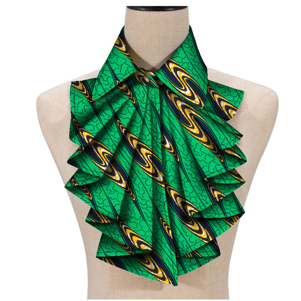 Nouvelle mode imprimé africain Ankara cravate pour femmes Triangle Ankara tissu cravate afrique cravate WYA027