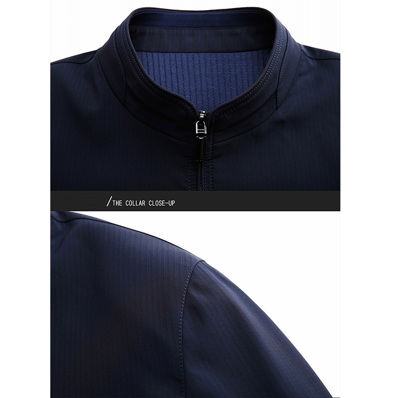 Printemps vestes sociales pour hommes couleur unie col montant ample décontracté hommes veste affaires bureau robe manteau mâle vêtements plus récent