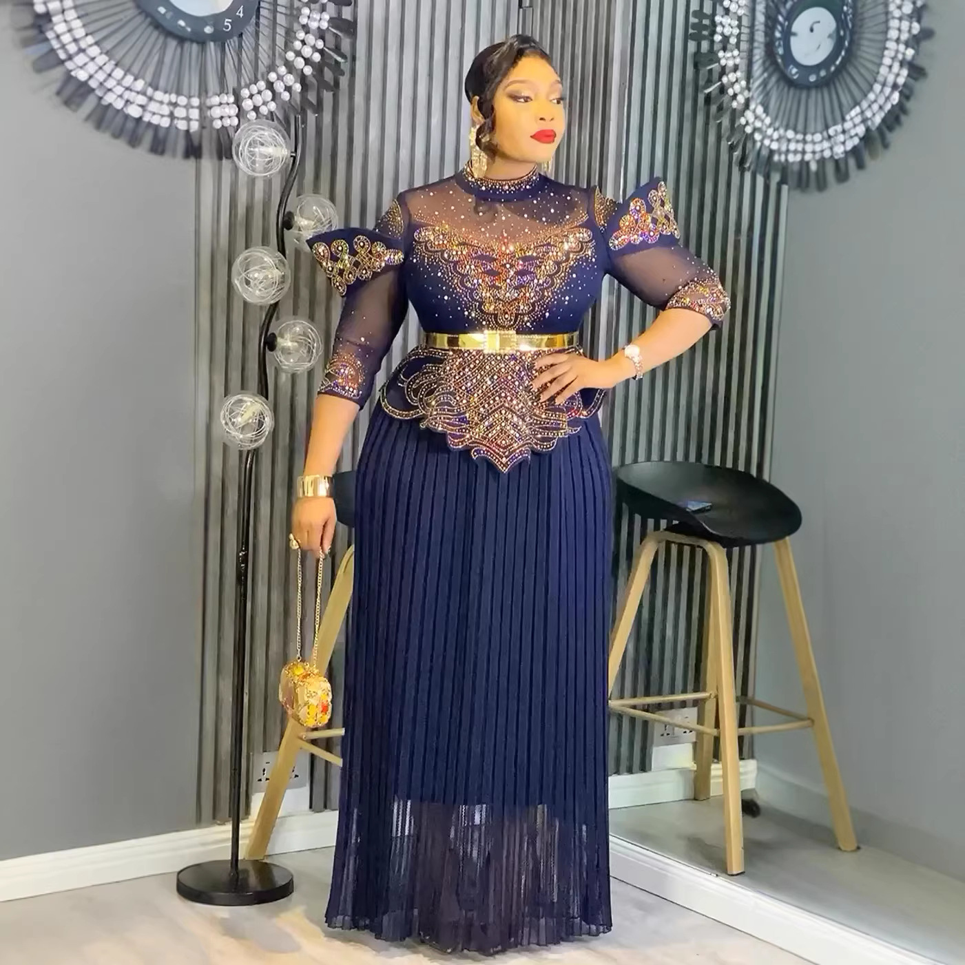 Robes de soirée africaines pour femmes, grande taille, mode Dashiki Ankara, robe de soirée de mariage élégante, turquie, musulmane, Maxi, 2026