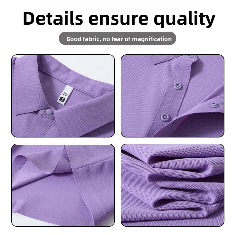 Polo en soie glacée Ice Sensation, personnalisable avec logo, tenue de travail, manches courtes, été, chemise culturelle d'entreprise ou de groupe, broderie