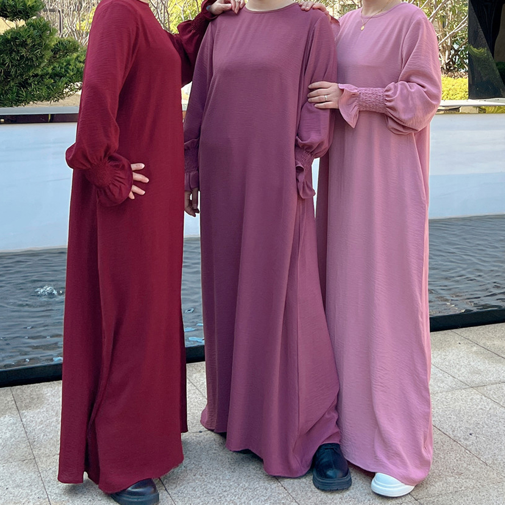 Eid Ramadan femmes musulmanes vêtement de prière Robe modeste Abaya caftan dubaï turquie Robe arabe Robe vêtements islamiques Abayas Caftan