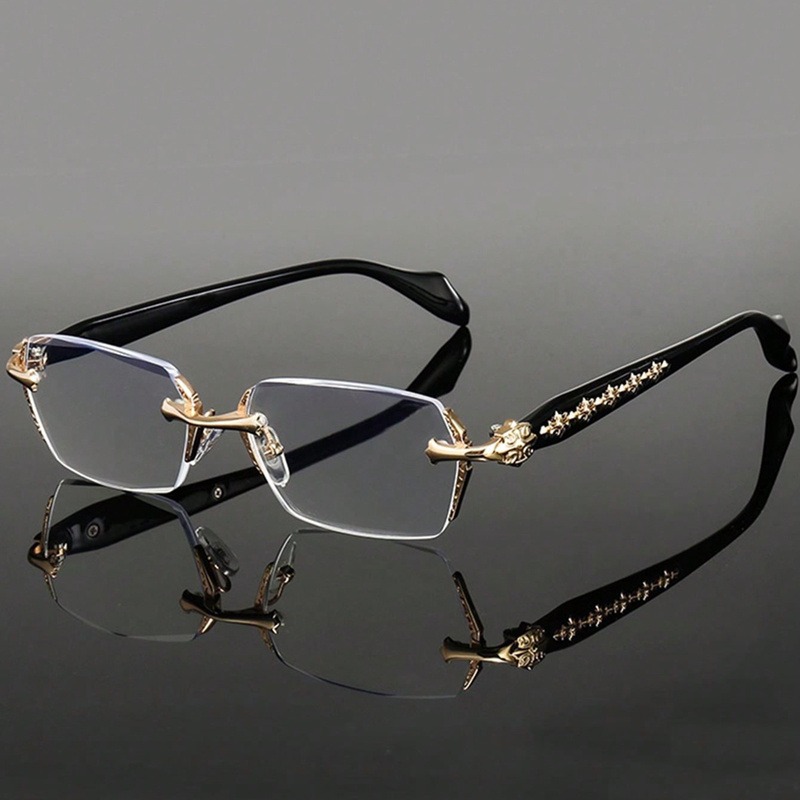Lunettes anti-lumière bleue haute définition pour hommes, verres transparents rétro, monture complète, lunettes unisexes à la mode
