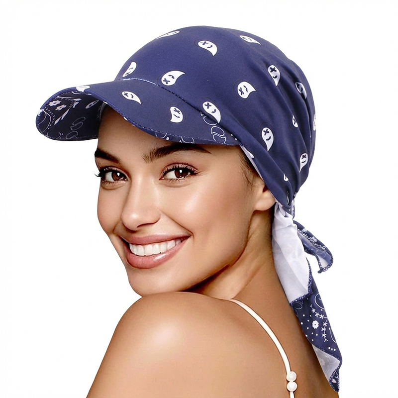 Nouvelle casquette pré-nouée pour femmes musulmanes, visière pare-soleil, turban, casquette de baseball, foulard, hijab, bandeau, chapeau d'extérieur pour femme, chapeau de soleil