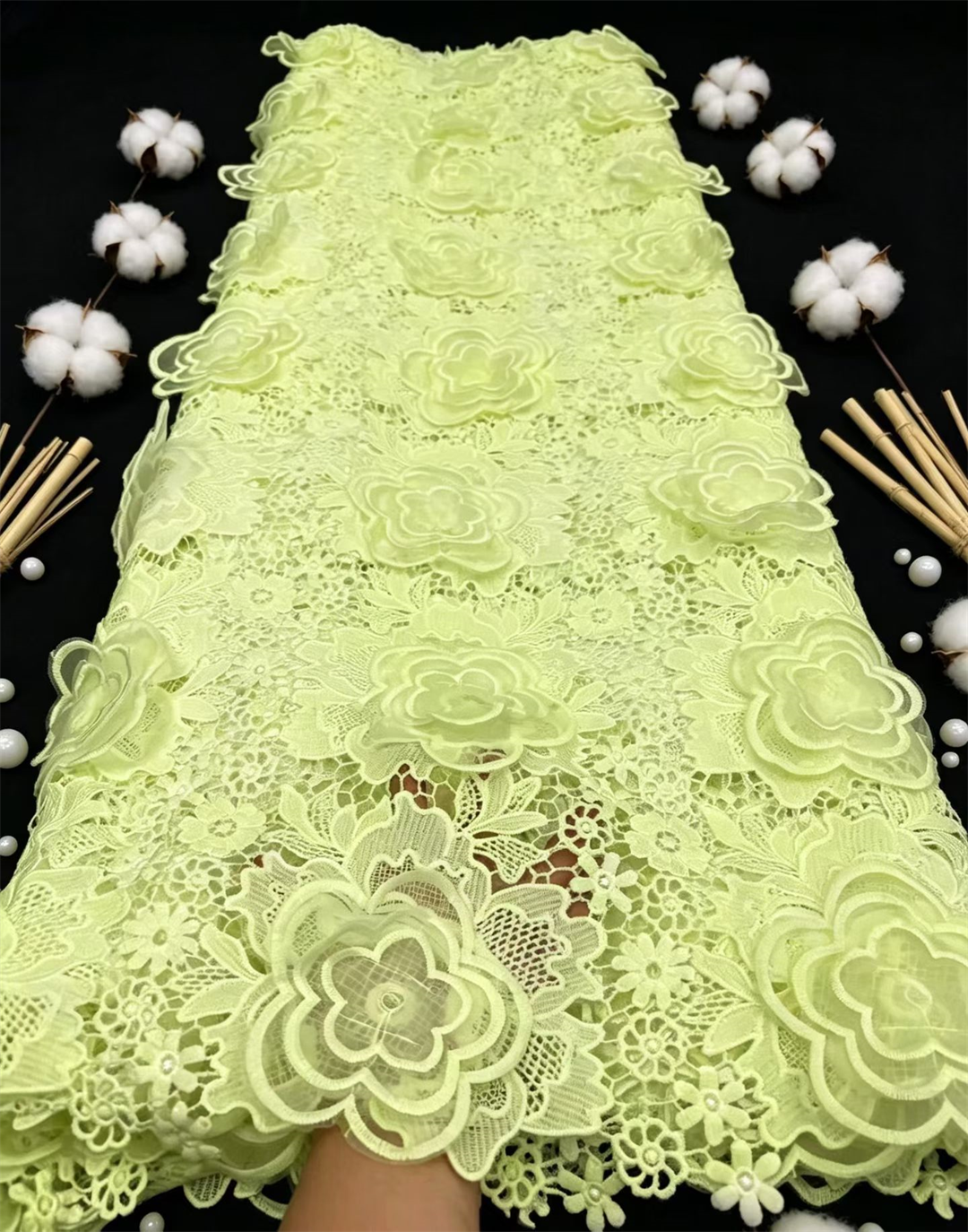 Tissus de dentelle nigériens 2026 – Dentelle africaine de haute qualité, dentelle en soie de lait, dentelle guipure, dentelle cordonnée pour la confection de robes de soirée