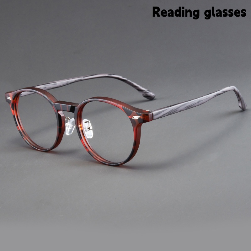 Lunettes de lecture anti-lumière bleue à monture ronde de style japonais pour hommes et femmes, style jeune