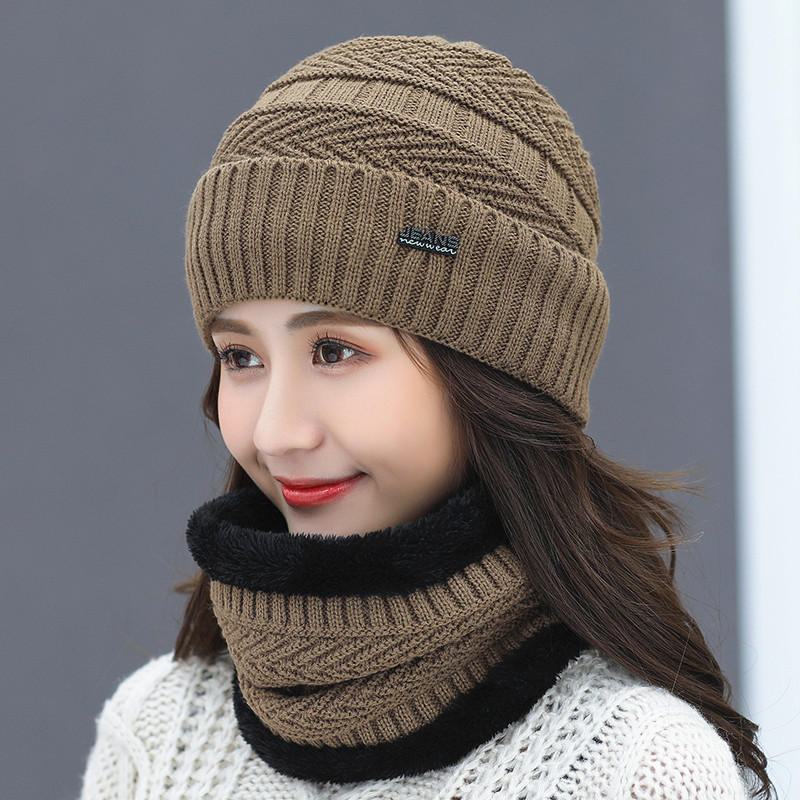 Chapeau: marée d'hiver chaude, automne et hiver, chapeau en laine, chapeau tricoté en polaire, casquette d'oreille de cyclisme coréenne