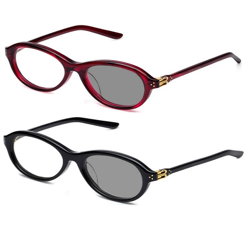 Lunettes de myopie photochromiques ovales de marque de luxe pour femmes et hommes, ultralégères, haute définition, Anti lumière bleue, lunettes d'ordinateur, dioptries
