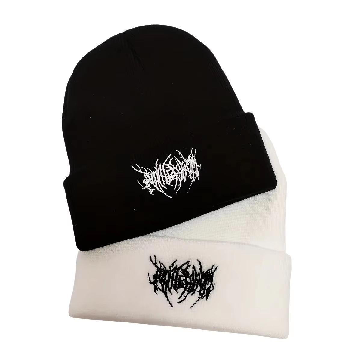 Chapeau tricoté brodé personnalisé pour homme, style streetwear hip-hop