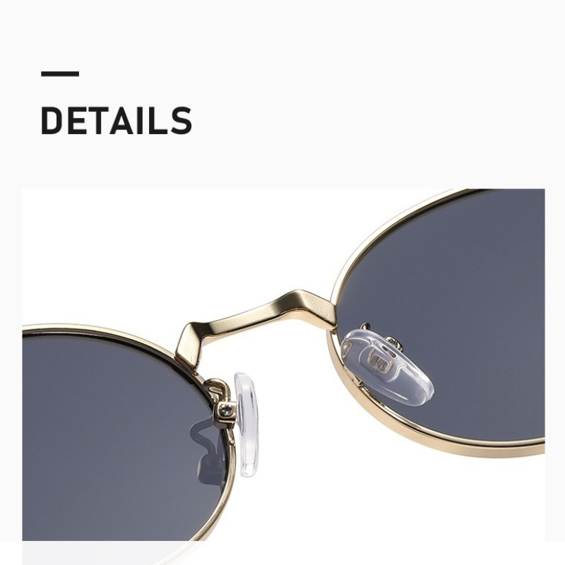 Lunettes de soleil pour myopie de marque de luxe pour femmes et hommes, monture métallique ovale Vintage, lunettes de vue de près, lunettes de soleil ovales en métal