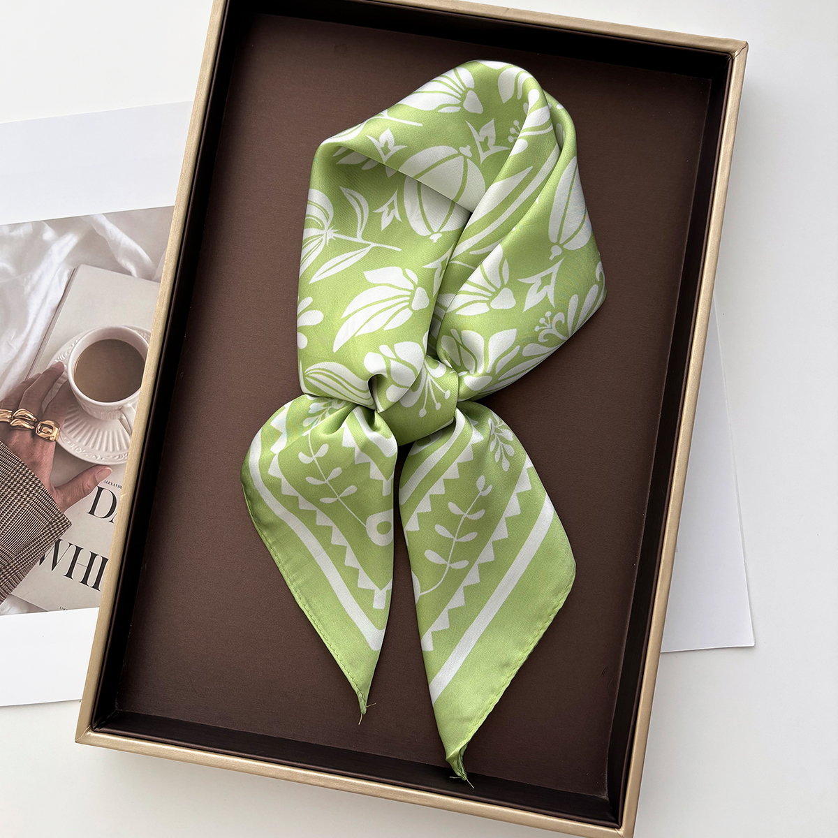 Écharpes en soie imitation satin pour femmes, foulards rétro à motif Paisley, bandeaux carrés, châles et étoles féminines