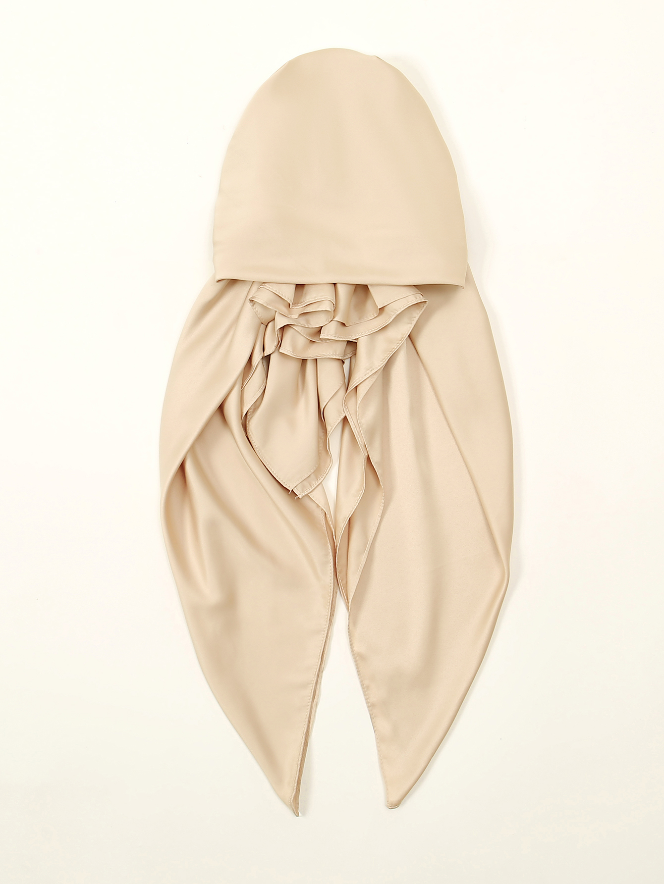 Chapeau Hijab en Satin pour Femme Musulmane, Écharpe Instantanée, Turban Islamique, Bandana, 70x25cm