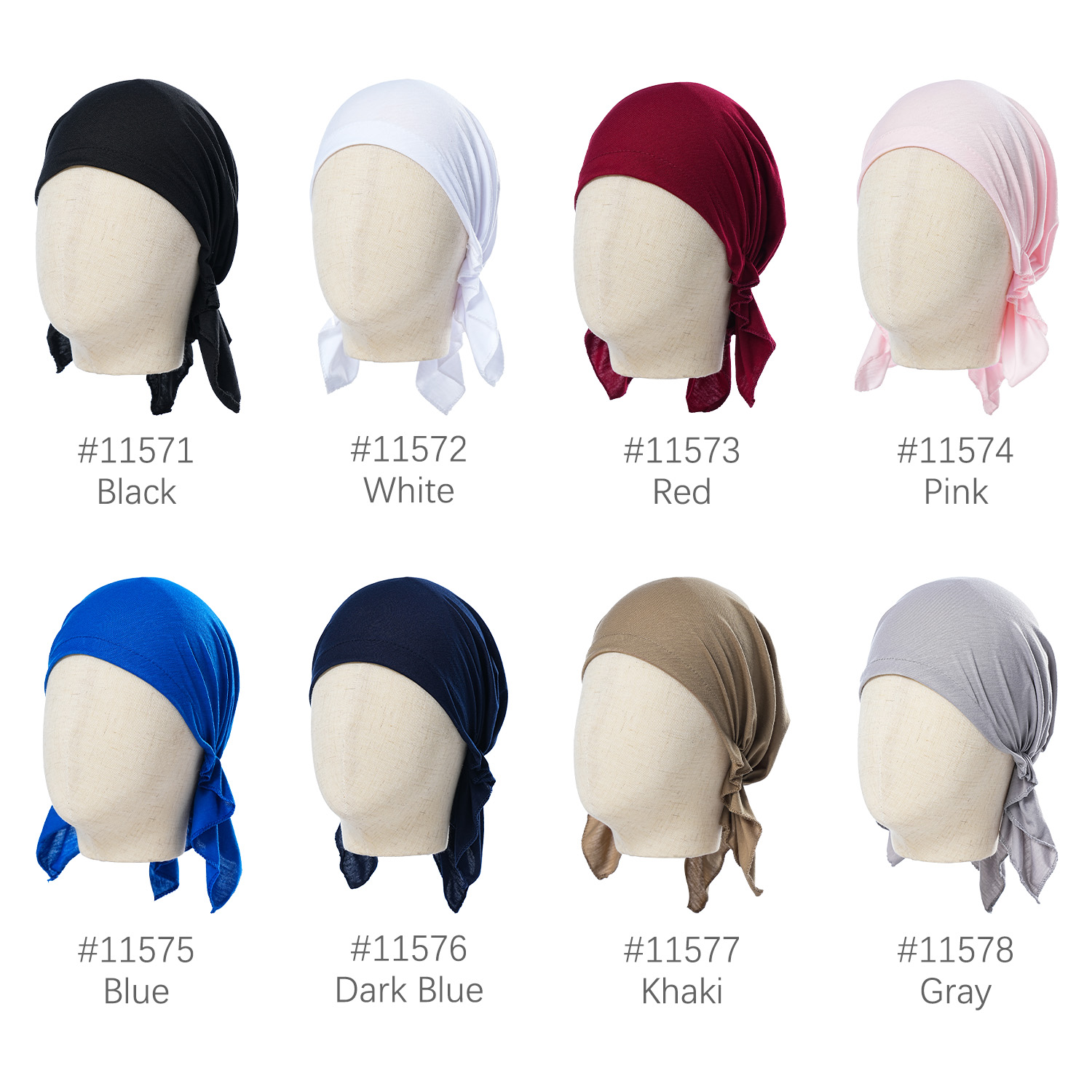 Bandeau de Sauna Arabe à la Mode pour Femme Musulmane, Chapeau Solide, Écharpe de Tête, Bonnet Chimio, Bandana Contre le Cancer, Accessoires pour Cheveux