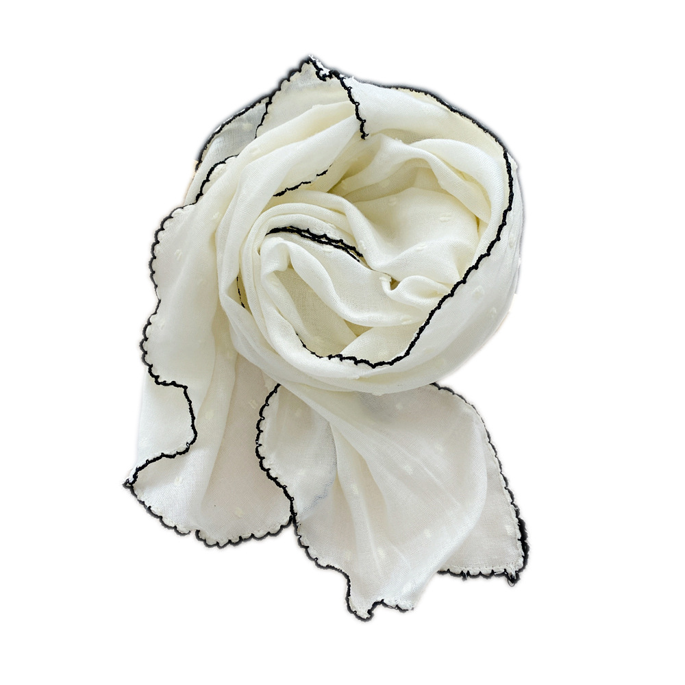 Écharpe Triangle en Coton et Lin à la Mode, Châle Bandana Turban à Col Rond, Anneau pour Cheveux, Écharpe de Sauna, 90x90x160cm
