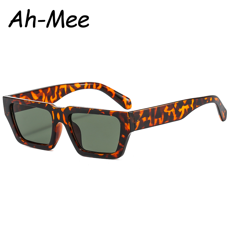 Lunettes de soleil Vintage à monture carrée pour femmes et hommes, verres solaires tendance, Punk populaire rétro Hip-Hop, UV400
