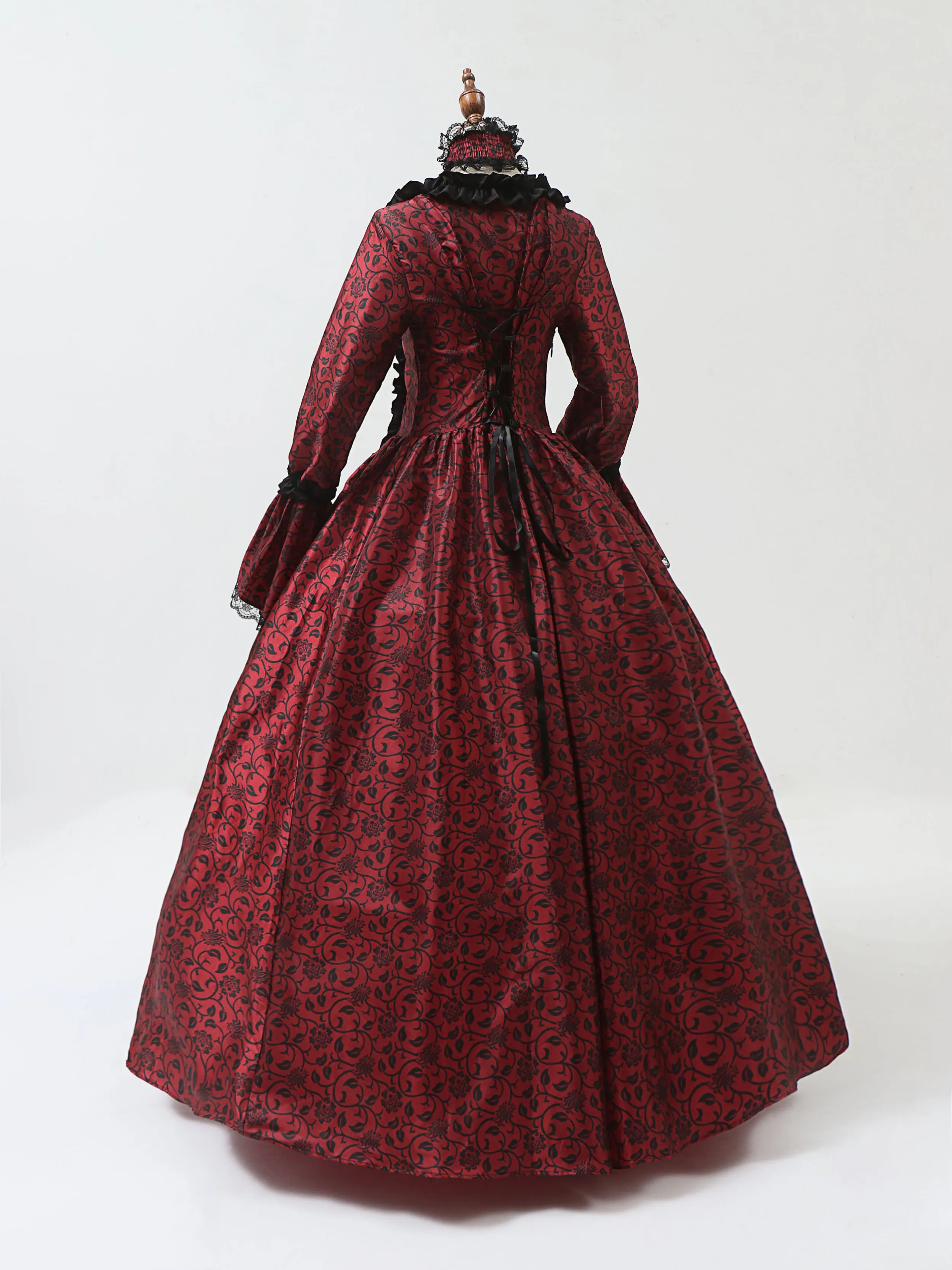 Cosplay Marie Antoinette Robe médiévale manches évasées victorien fête Robe formelle Renaissance gothique Robe florale