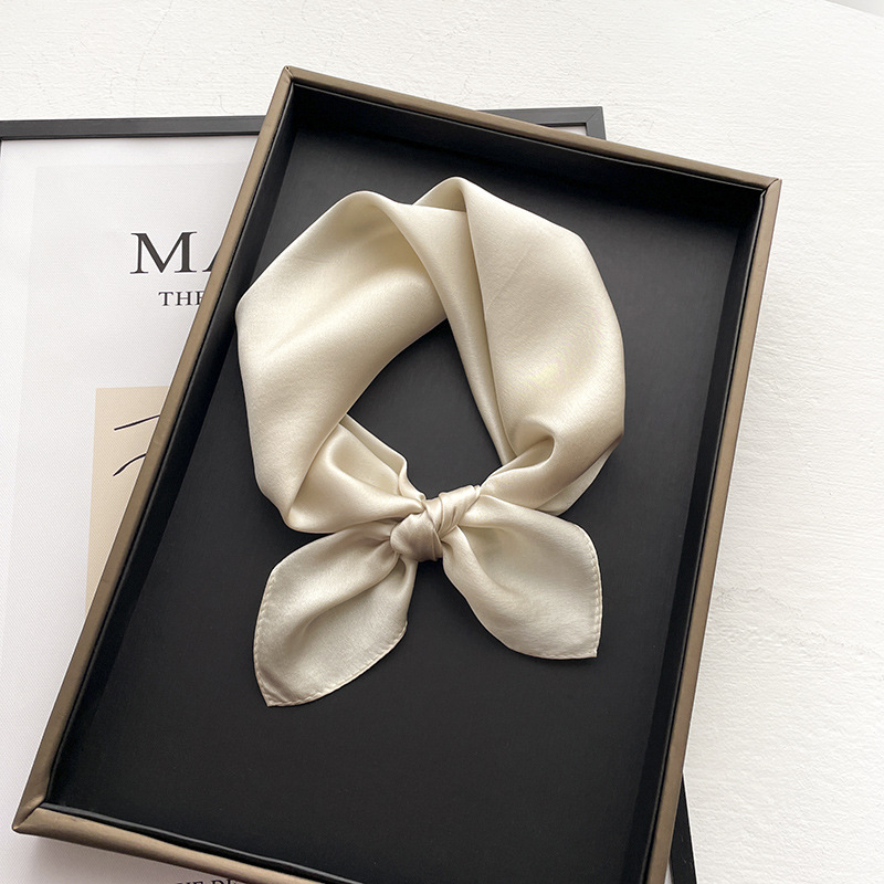 Foulard carré 100% pure soie pour femme, bandana en soie véritable, foulard pour cheveux, hijab, foulard de luxe, foulard de tête en soie, écharpe de cou, cravates