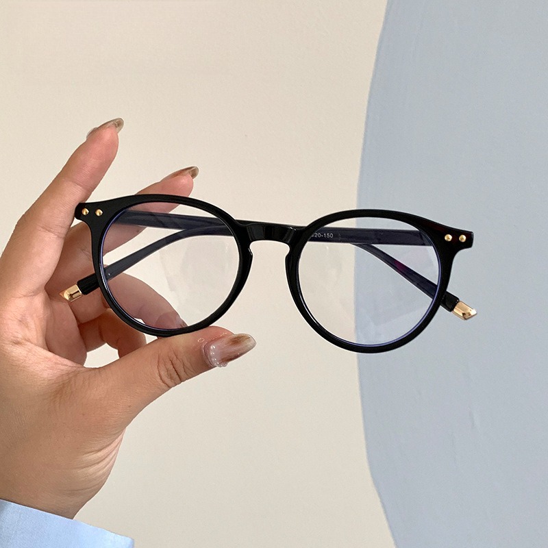 Lunettes optiques rondes Vintage pour femmes et hommes, monture Anti-lumière bleue, verres transparents de Prescription, monture de lunettes unisexe
