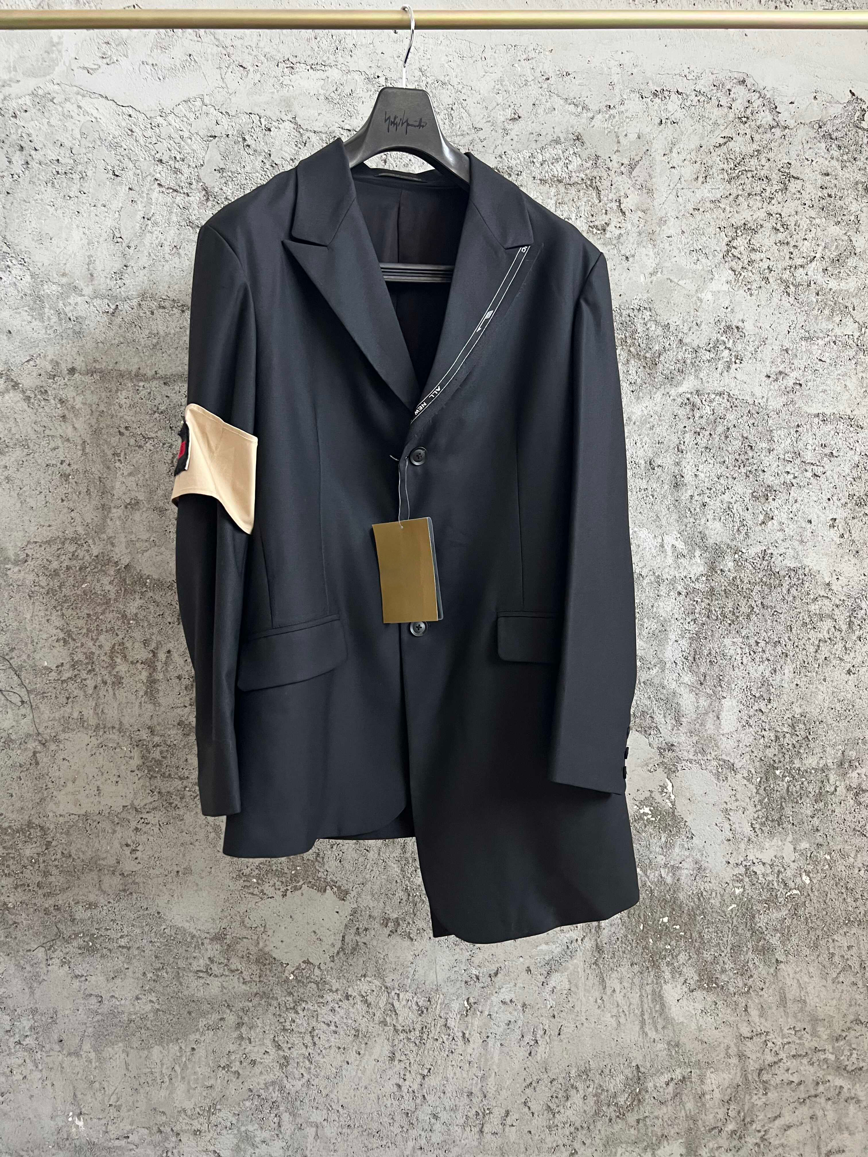 TOP-YAMAMOTO Épaulettes originales brodées, brassards, costumes, style défilé, veste en gabardine classique, high street