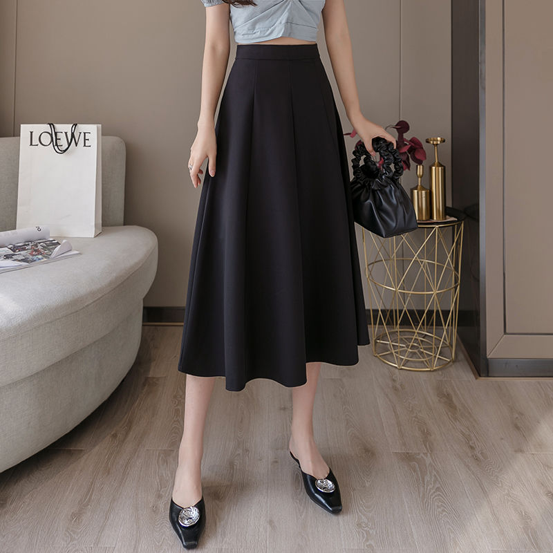 Jupe Longue à Fermeture Éclair pour Femme, Vêtement de Taille Haute, de Haute Qualité, de Luxe, Premium, Style Coréen