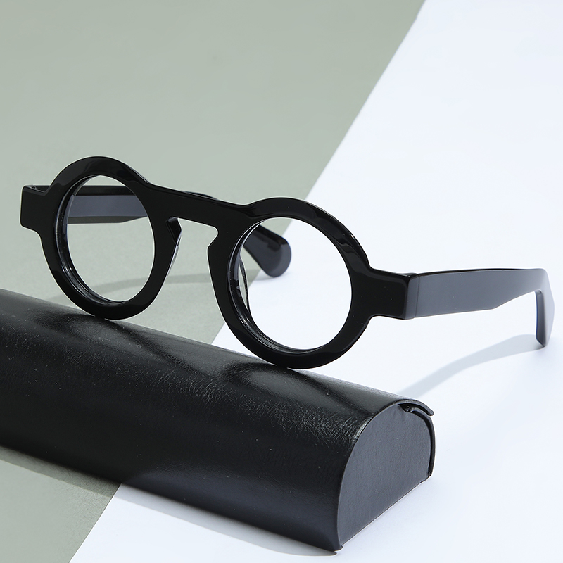 Acétate optique lunettes cadre hommes rond rétro myopie lunettes de Prescription femmes marque de luxe à la main lunettes cadre lunettes