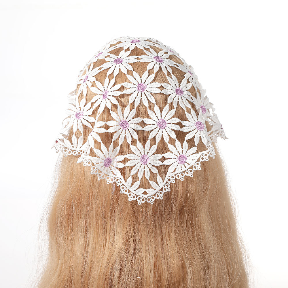 Bandeaux de sauna creux pour femmes, bandeau de cheveux AndrFlower, écharpe triangle, bandeau turban, bandana, accessoires pour cheveux à la mode, petit détruire