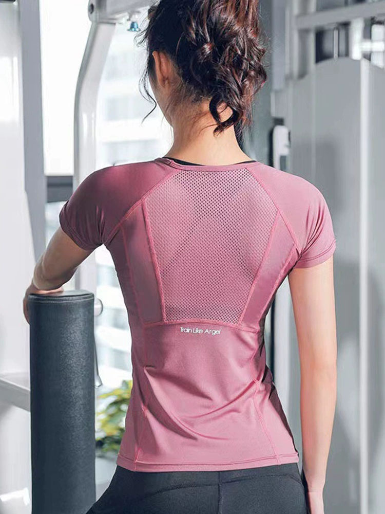 Vêtements de sport pour femmes, vêtements de Yoga, T-Shirt de sport pour femmes, vêtements de Fitness, de course