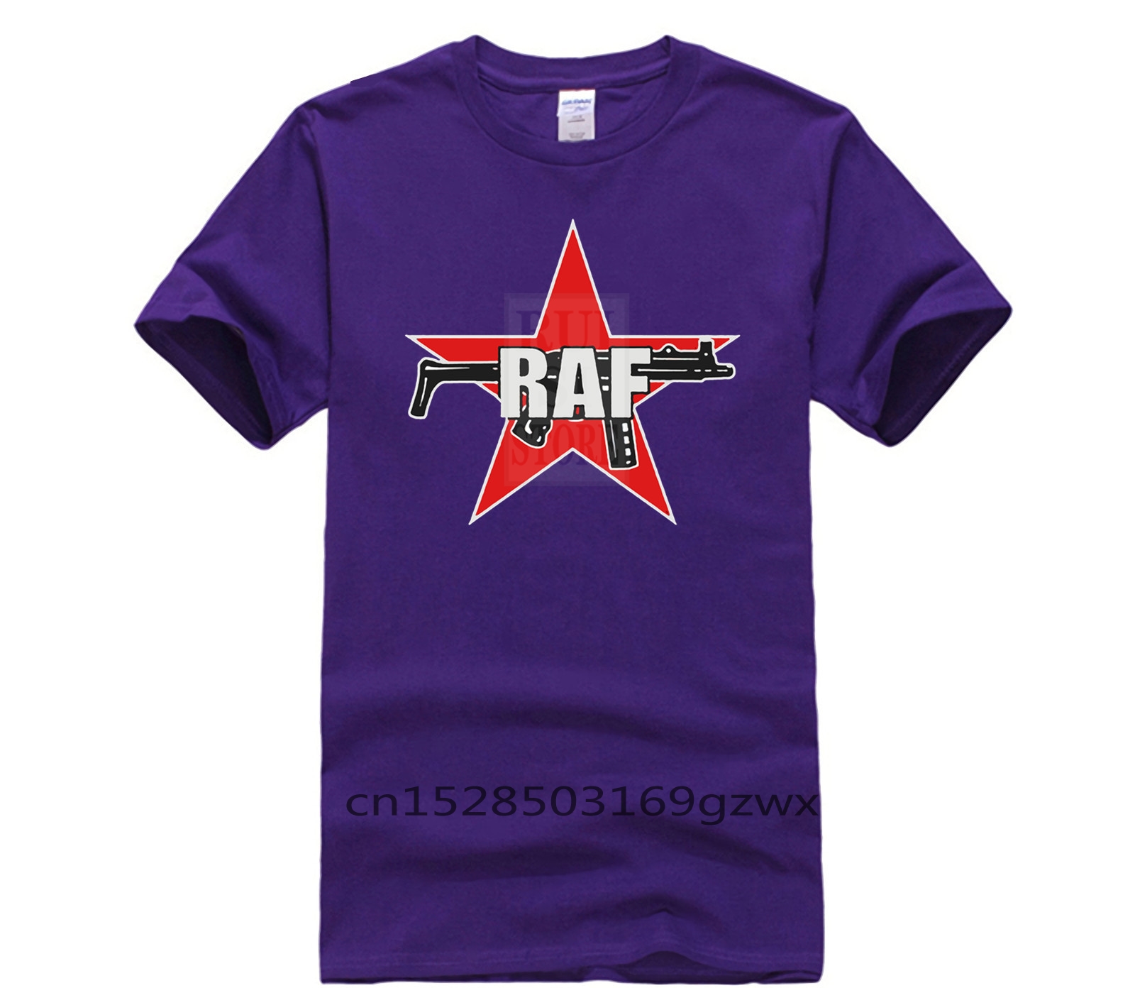 T-shirt blanc à manches courtes pour hommes, T-shirt à col rond, Impression de tendance de l'armée rouge, RAF, Nouveau design d'été, 100% coton