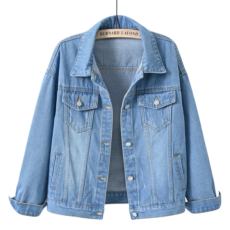 Veste en jean pour femme 2026 – Manteau en jean pour femme – Veste femme – Violet, Blanc, Jaune, Rouge, Rose, Bleu, Noir – Tailles 3XL, 4XL – Collection 2025