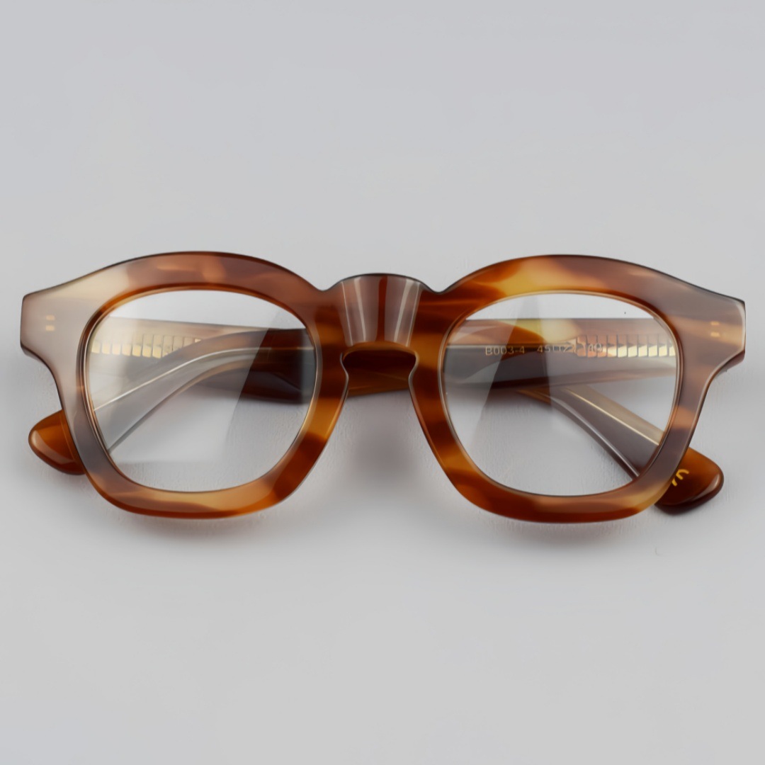 Monture de lunettes ronde givrée rétro, monture complète, exquise, polyvalente, unisexe, nouveau style pour hommes et femmes