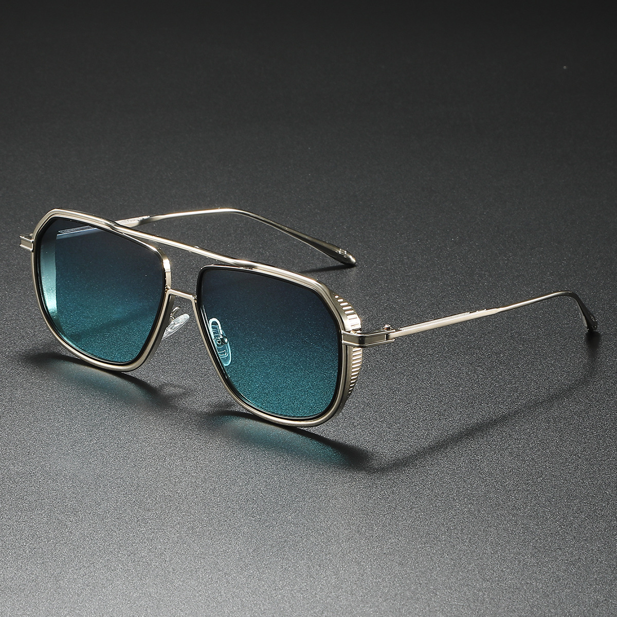 Lunettes De soleil pilote en métal hommes femmes Steampunk Aviation lunettes De soleil UV400 Pop ombre Slentes De Sol Hombre