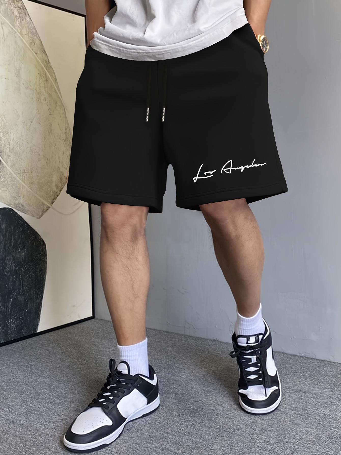 Shorts pour hommes, sensation de fraîcheur estivale, shorts décontractés tendance été, légers et respirants, pour l'extérieur en été
