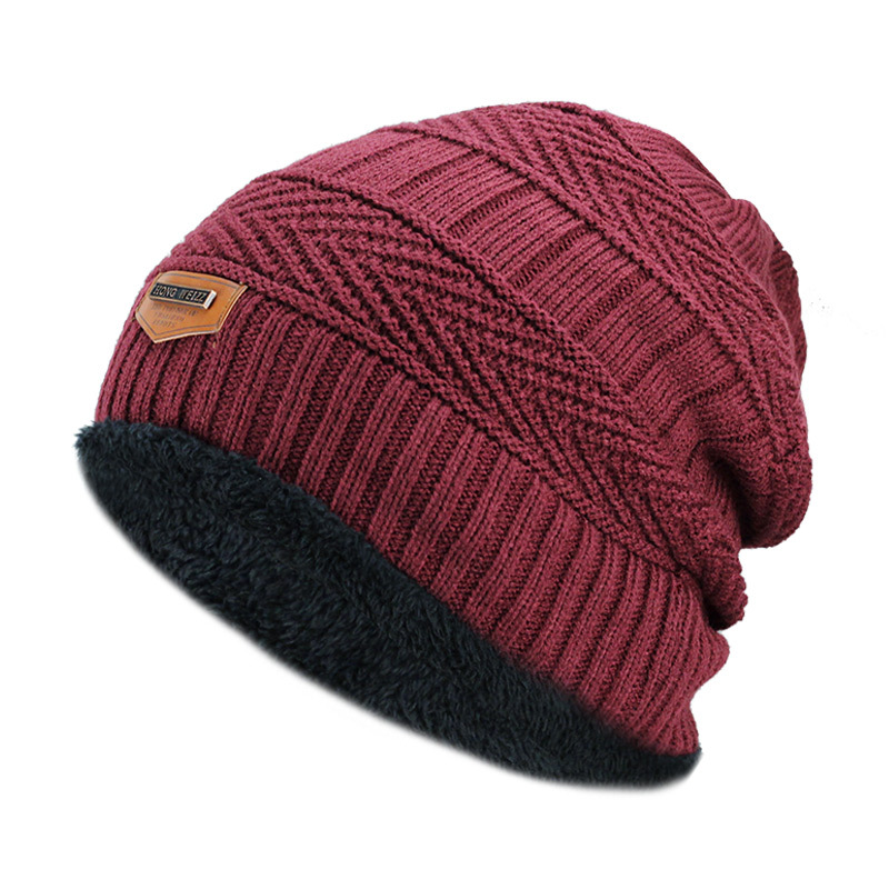Bonnet d'hiver pour hommes chapeau tricoté casquette d'hiver Bonnet femmes casquette en laine épaisse cagoule masque Bonnet chapeaux