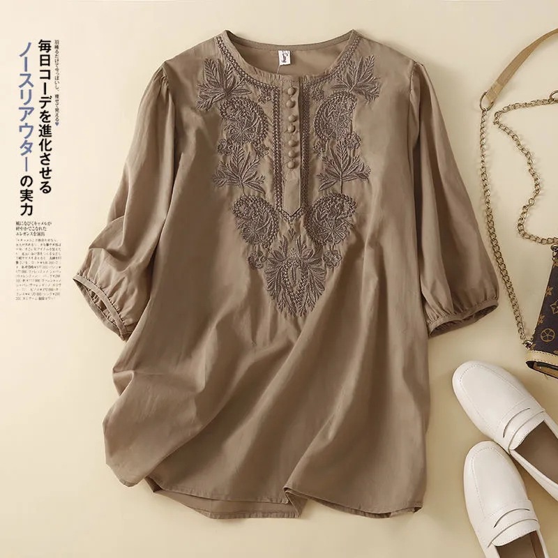 Vêtements d'été rétro pour femmes, vêtements en coton et lin à fleurs, vêtements de bureau pour femmes, nouvelle arrivée tendance, confortables