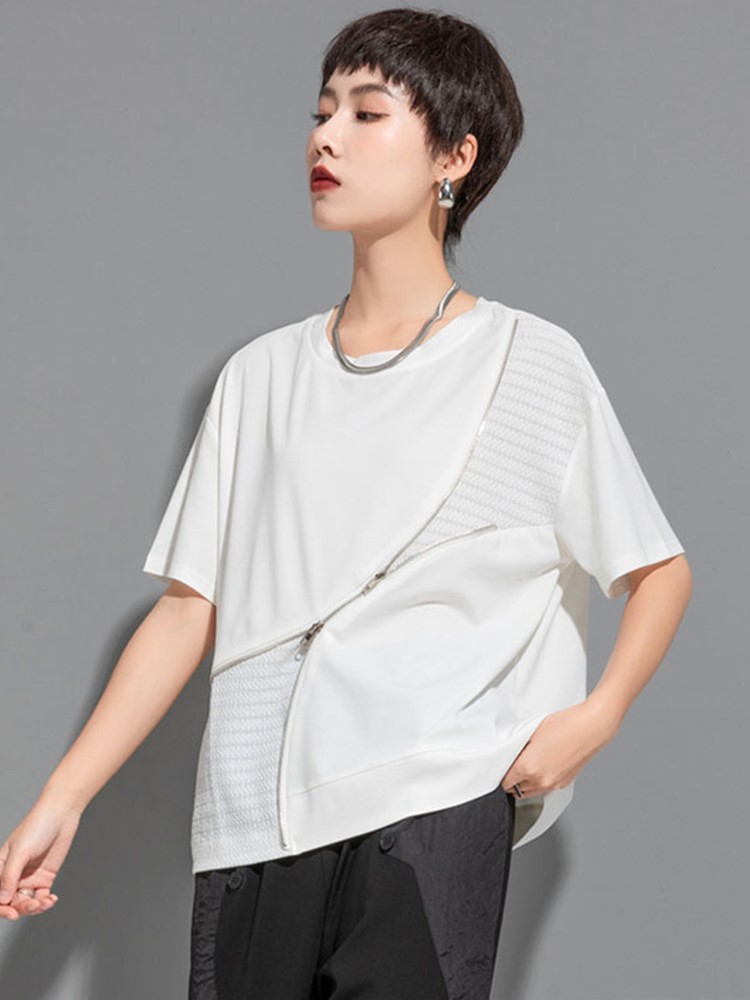 Manches courtes surdimensionné noir coton décontracté ample été t-shirt femmes t-shirt femme t-shirt 2025 haut court streetwear vêtements
